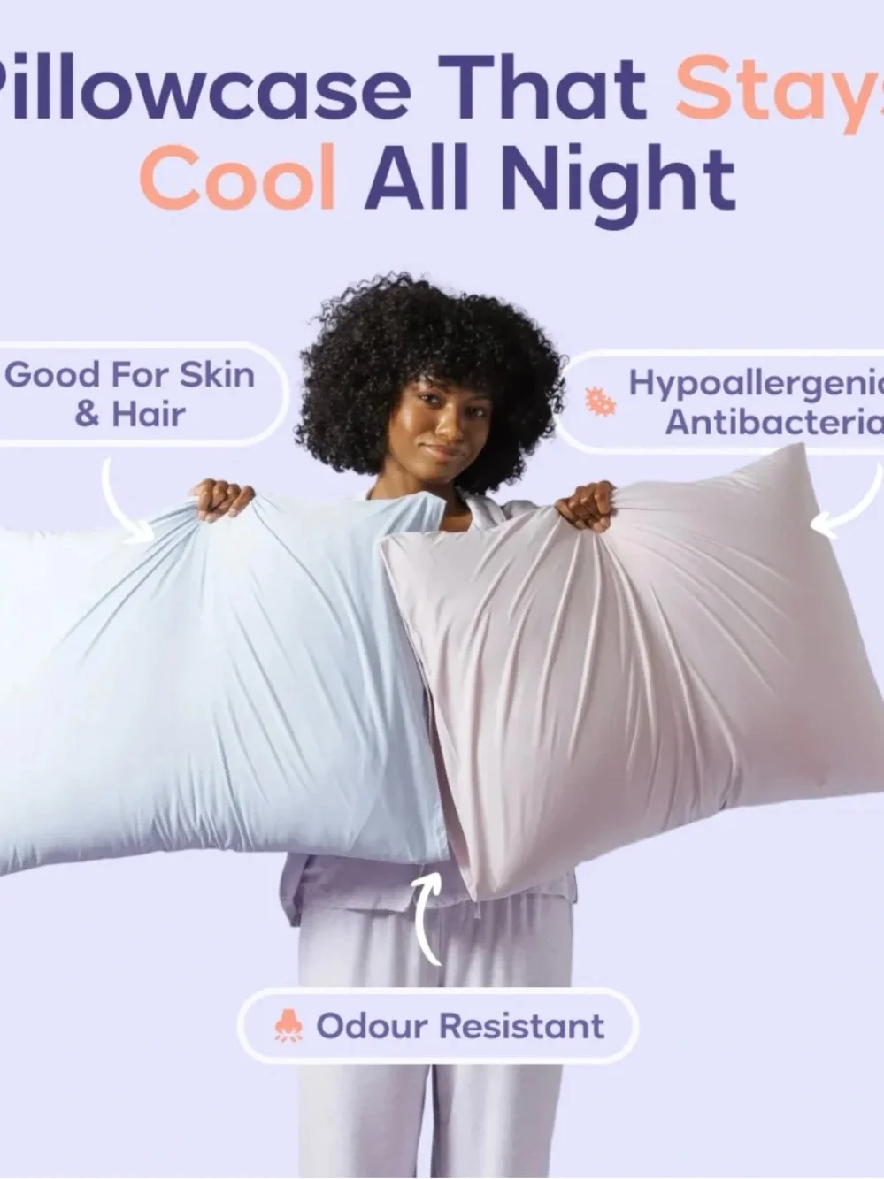 NWT Mellow Cooling Pillowcase (2-pack)